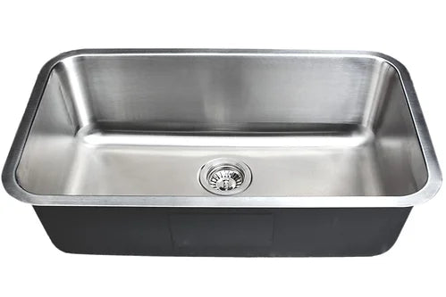 Wells Sinkware 30" 18-Gauge Single Bowl Undermount Stainless Steel Kitchen Sink