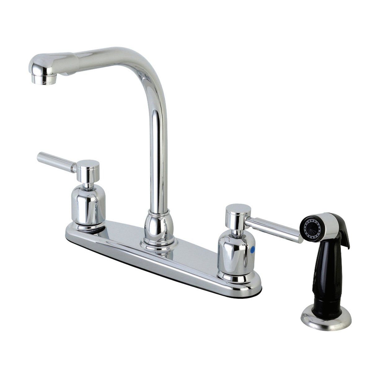 Kingston Brass FB751DL Centerset Kitchen Faucet in Polished Chrome