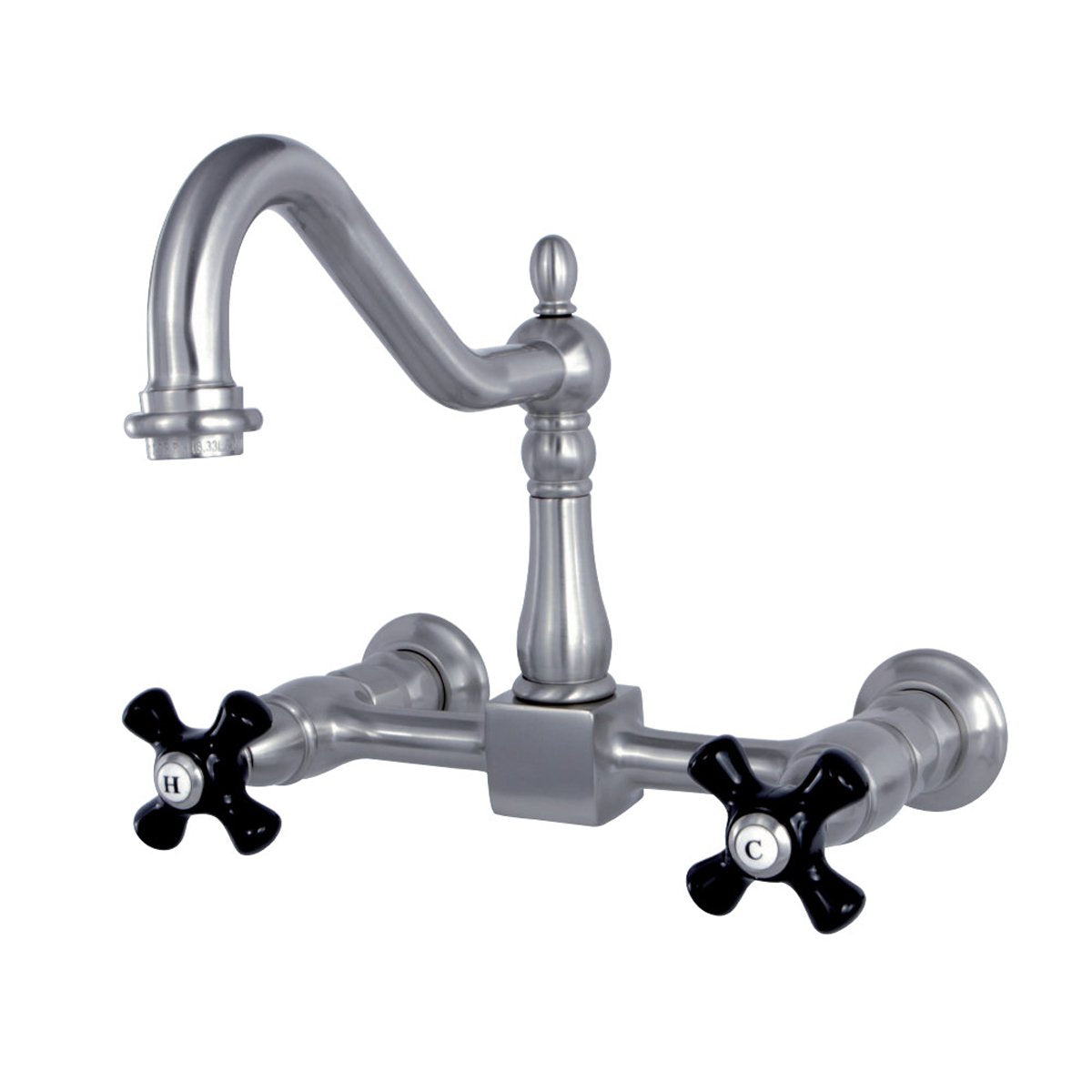 Kingston Brass Duchess 8-Inch Centerset Wall Mount 2-Hole Kitchen Faucet