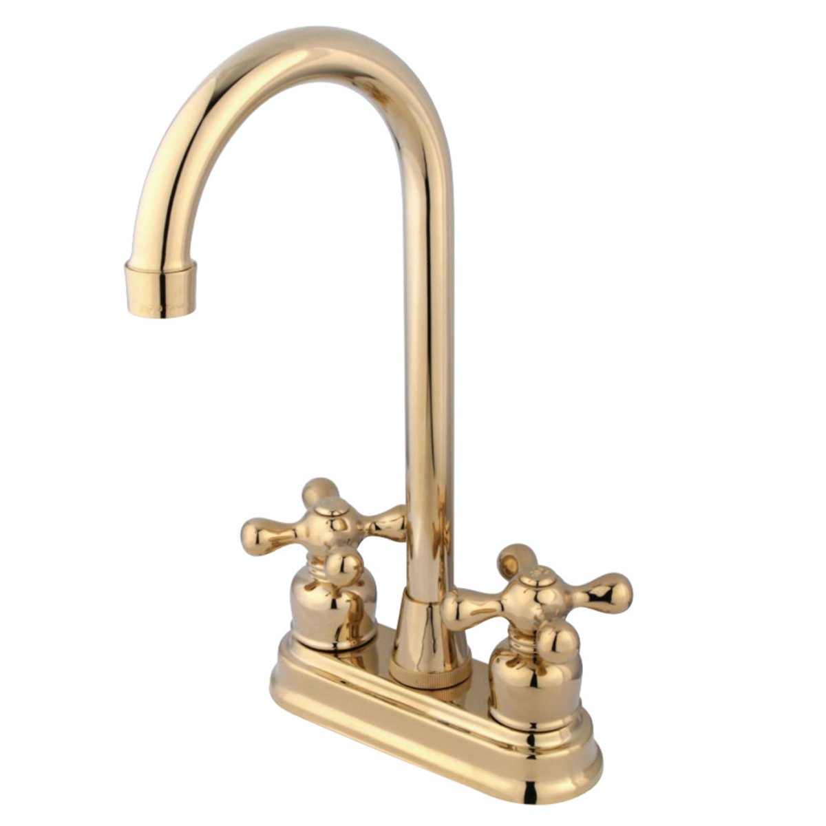 Kingston Brass Twin Handles 4" Centerset Bar Faucet-DirectSinks
