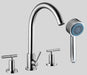 Dawn D162503 4-Hole Tub Filler with Personal Handshower and Lever Handles-Tub Faucets Fast Shipping at DirectSinks.