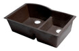 Alfi Brand 33" Double Bowl Undermount Granite Composite Kitchen Sink-DirectSinks