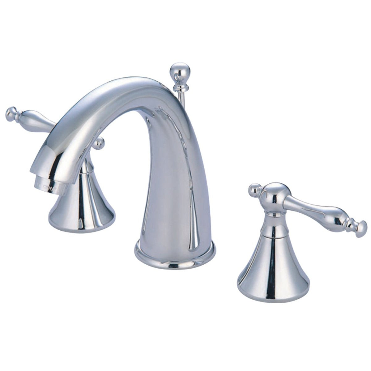 Kingston Brass Naples 3-Hole 8-Inch Widespread Bathroom Faucet