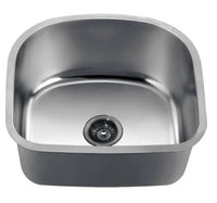 22" Undermount Single Bowl 18 Gauge Stainless Steel Kitchen Sink