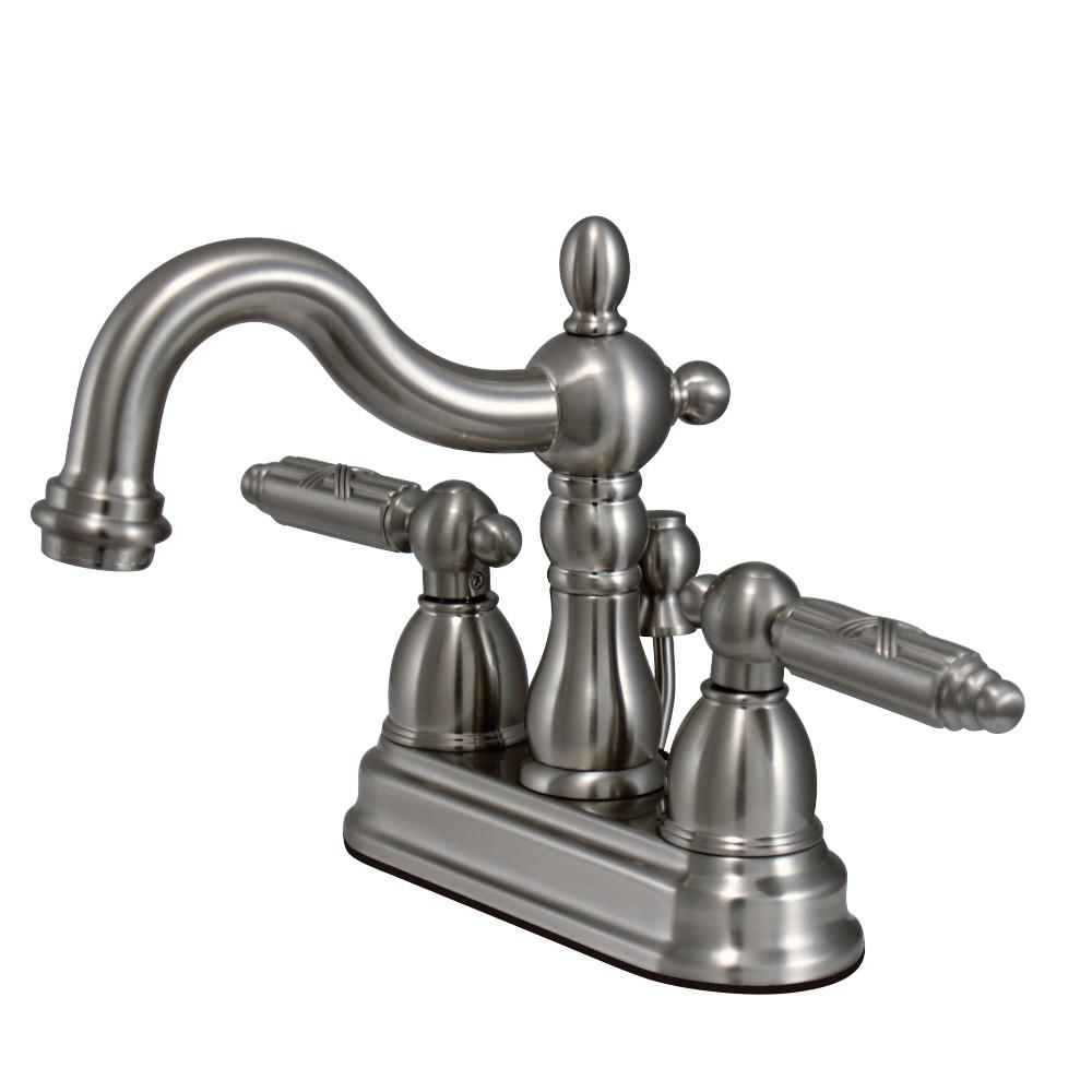 Kingston Brass Heritage Deck Mount 4" Centerset Bathroom Faucet