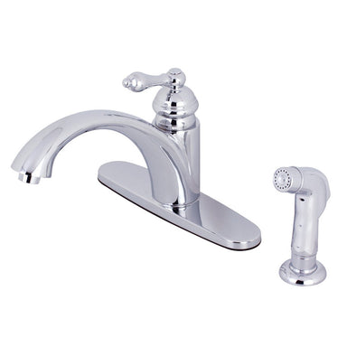 Kingston Brass KS6571ALSP Single-Handle Kitchen Faucet in Polished Chrome-DirectSinks