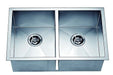29" Double Bowl Dual Mount 18 Gauge Stainless Steel Kitchen Sink-Kitchen Sinks Fast Shipping at DirectSinks.