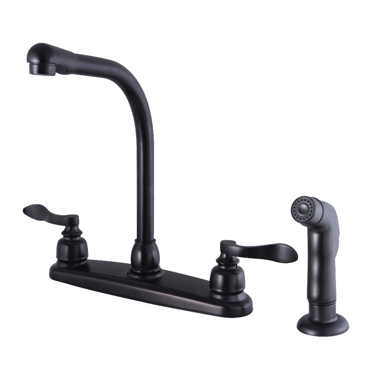 Kingston Brass NuWave French 8-Inch Center High-Arch Kitchen Faucet