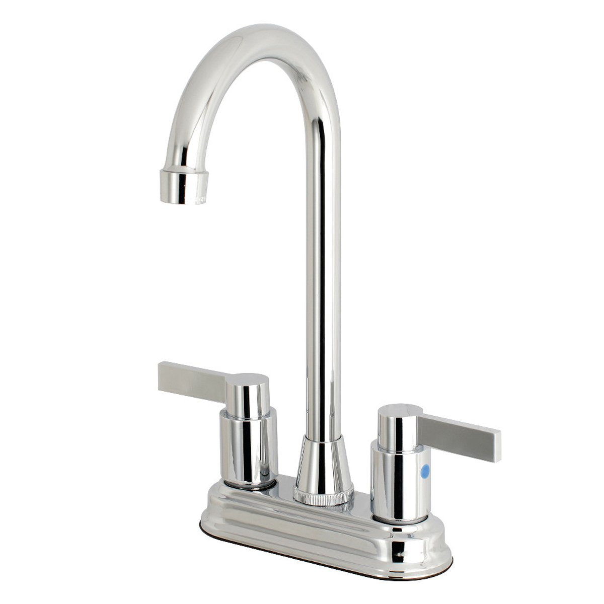 Kingston Brass NuvoFusion 4-Inch Centerset High-Arch Bar Faucet
