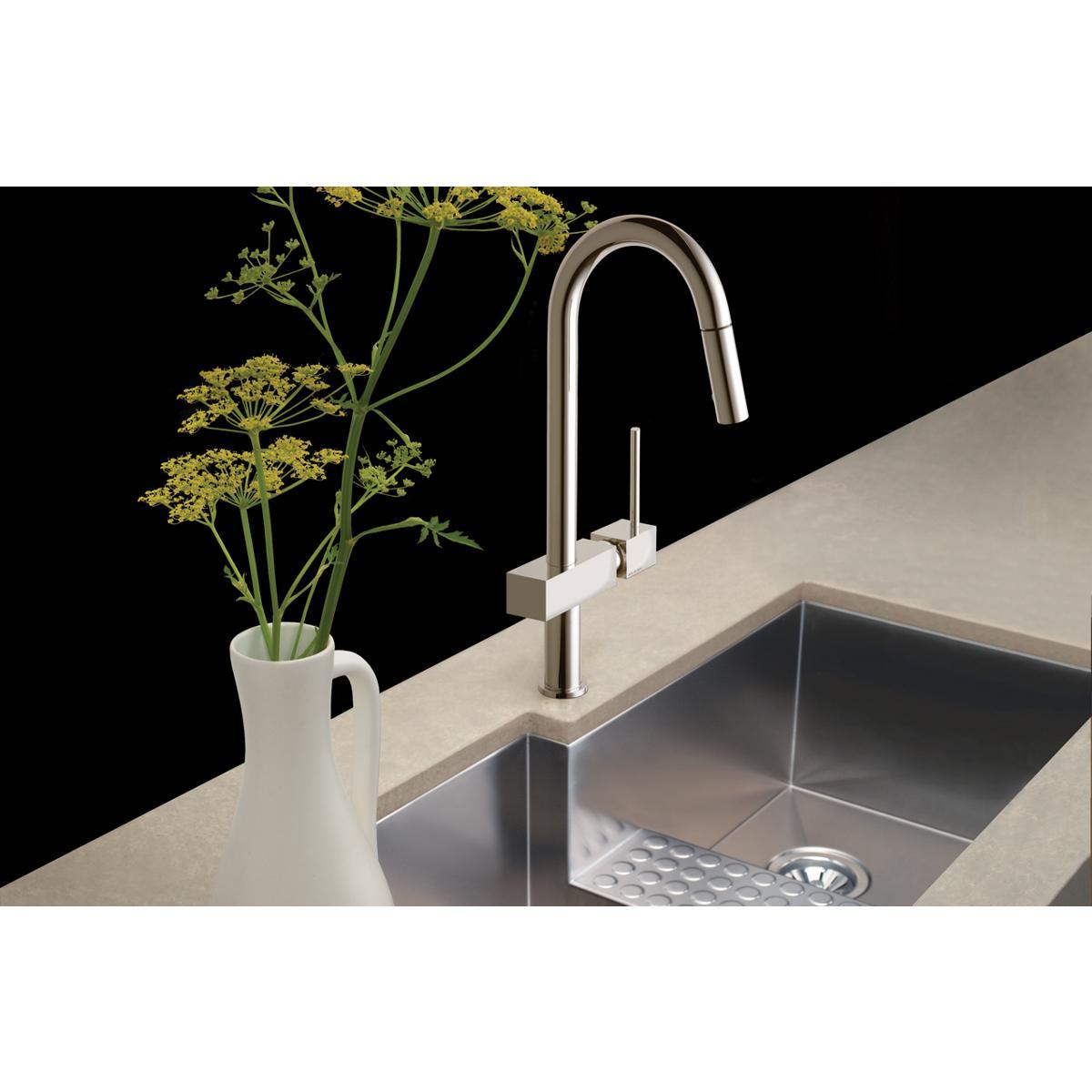 Elkay Avado Single Hole Kitchen Faucet with Pull-down Spray and Lever Handle-DirectSinks