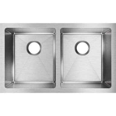 Elkay Crosstown 16 Gauge Stainless Steel, 30-3/4" x 18-1/2" x 10" Equal Double Bowl Undermount Sink-DirectSinks