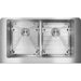 Elkay Crosstown Stainless Steel 35-7/8" x 20-1/4" x 9", Equal Double Bowl Farmhouse Sink Kit with Aqua Divide-DirectSinks