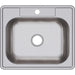 Elkay Dayton Stainless Steel 25" x 21-1/4" x 6-9/16", Single Bowl Drop-in Sink-DirectSinks