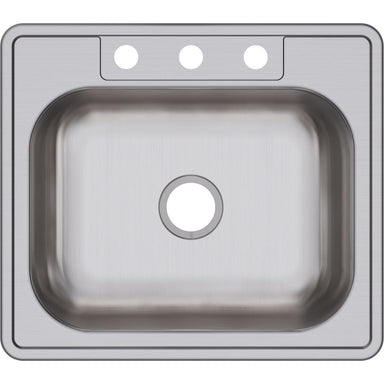Elkay Dayton Stainless Steel 25" x 22" x 6-9/16", Single Bowl Drop-in Sink-DirectSinks