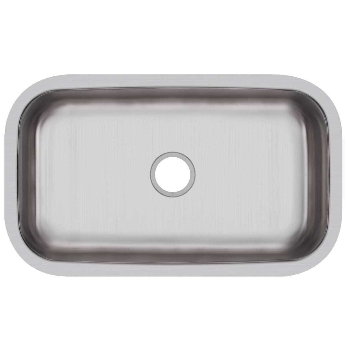 Elkay Dayton Stainless Steel 30-1/2" x 18-1/4" x 8", Single Bowl Undermount Sink-DirectSinks