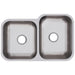 Elkay Dayton Stainless Steel 31-3/4" x 20-1/2" x 10", Offset Double Bowl Undermount Sink-DirectSinks