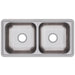 Elkay Dayton Stainless Steel 33" x 17" x 6", Equal Double Bowl Drop-in Sink-DirectSinks