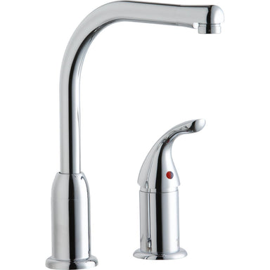 Elkay Everyday Kitchen Deck Mount Faucet with Remote Lever Handle Chrome-DirectSinks