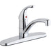 Elkay Everyday Three Hole Deck Mount Kitchen Faucet with Lever Handle and Escutcheon Chrome-DirectSinks
