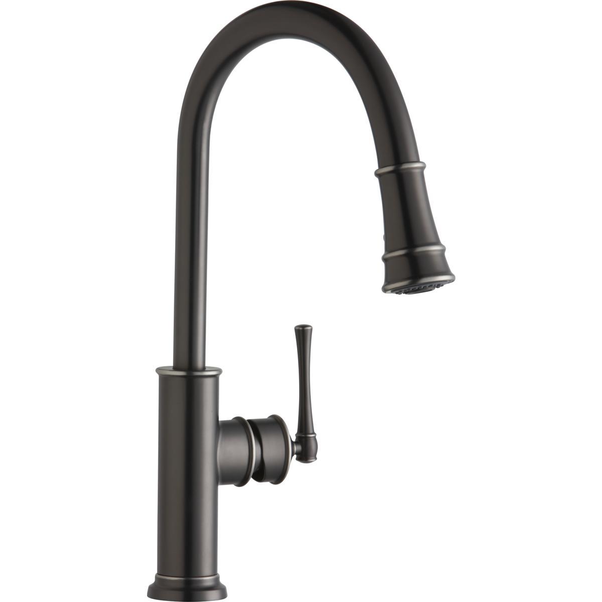 Elkay Explore Single Hole Kitchen Faucet with Pull-down Spray and Forward Only Lever Handle-DirectSinks