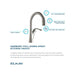 Elkay Harmony Single Hole Kitchen Faucet with Pull-down Spray and Forward Only Lever Handle-DirectSinks