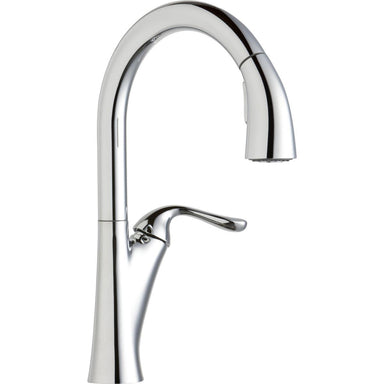 Elkay Harmony Single Hole Kitchen Faucet with Pull-down Spray and Forward Only Lever Handle-DirectSinks
