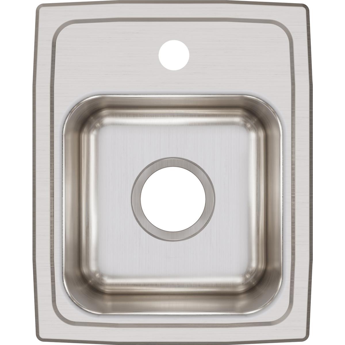 Elkay Lustertone Classic Stainless Steel 13" x 16" x 7-5/8", Single Bowl Drop-in Sink-DirectSinks