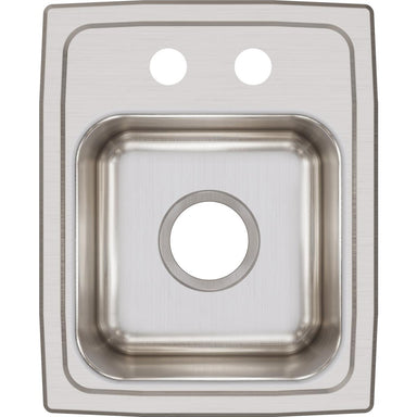 Elkay Lustertone Classic Stainless Steel 13" x 16" x 7-5/8", Single Bowl Drop-in Sink-DirectSinks