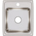 Elkay Lustertone Classic Stainless Steel 17" x 20" x 7-5/8", Single Bowl Drop-in Sink-DirectSinks