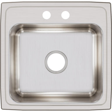 Elkay Lustertone Classic Stainless Steel 19-1/2" x 19" x 7-1/2", Single Bowl Drop-in Sink-DirectSinks