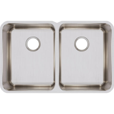 Elkay Lustertone Classic Stainless Steel 31-1/4" x 20" x 9-7/8", Equal Double Bowl Undermount Sink-DirectSinks