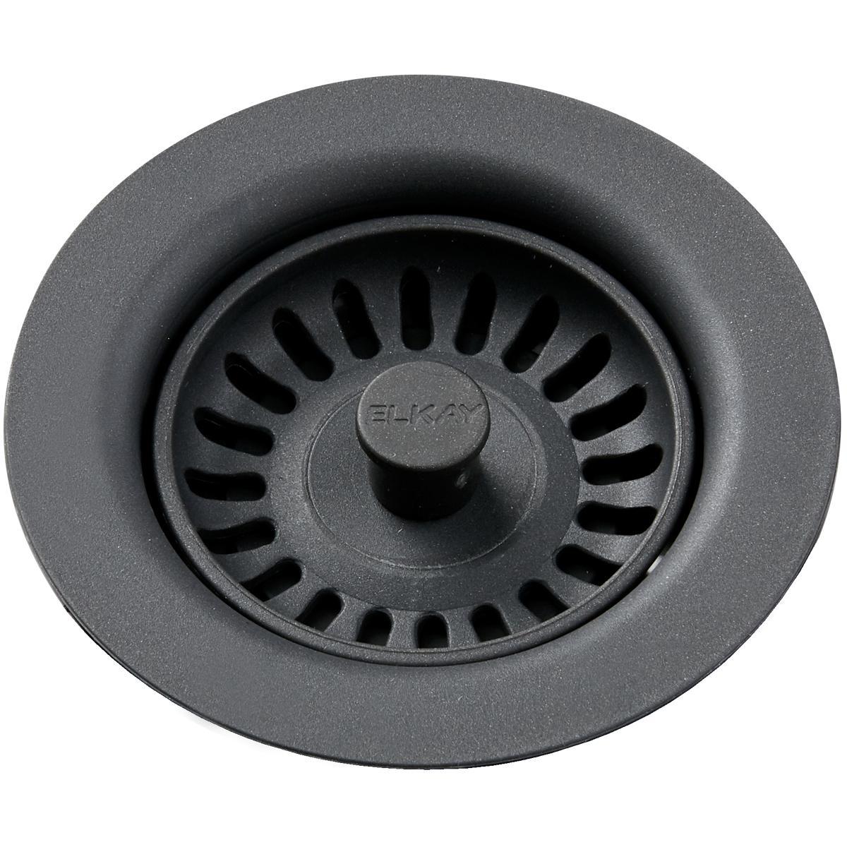 Elkay Polymer Drain Fitting with Removable Basket Strainer and Rubber Stopper-DirectSinks