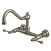 Kingston Brass Vintage 2-Hole Wall Mount Bathroom Faucet-DirectSinks