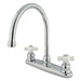 Kingston Brass KB721PXLS 8-Inch Centerset Kitchen Faucet in Polished Chrome-DirectSinks