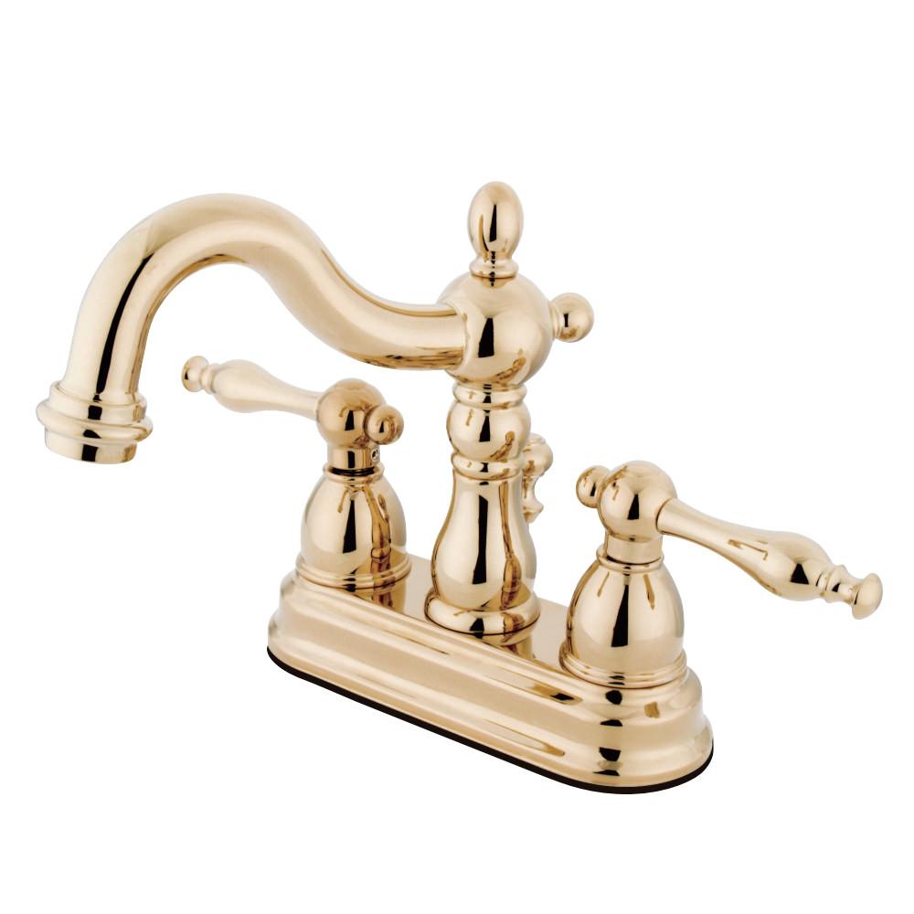 Kingston Brass Heritage Deck Mount 2-Handle 4-Inch Centerset Bathroom Faucet