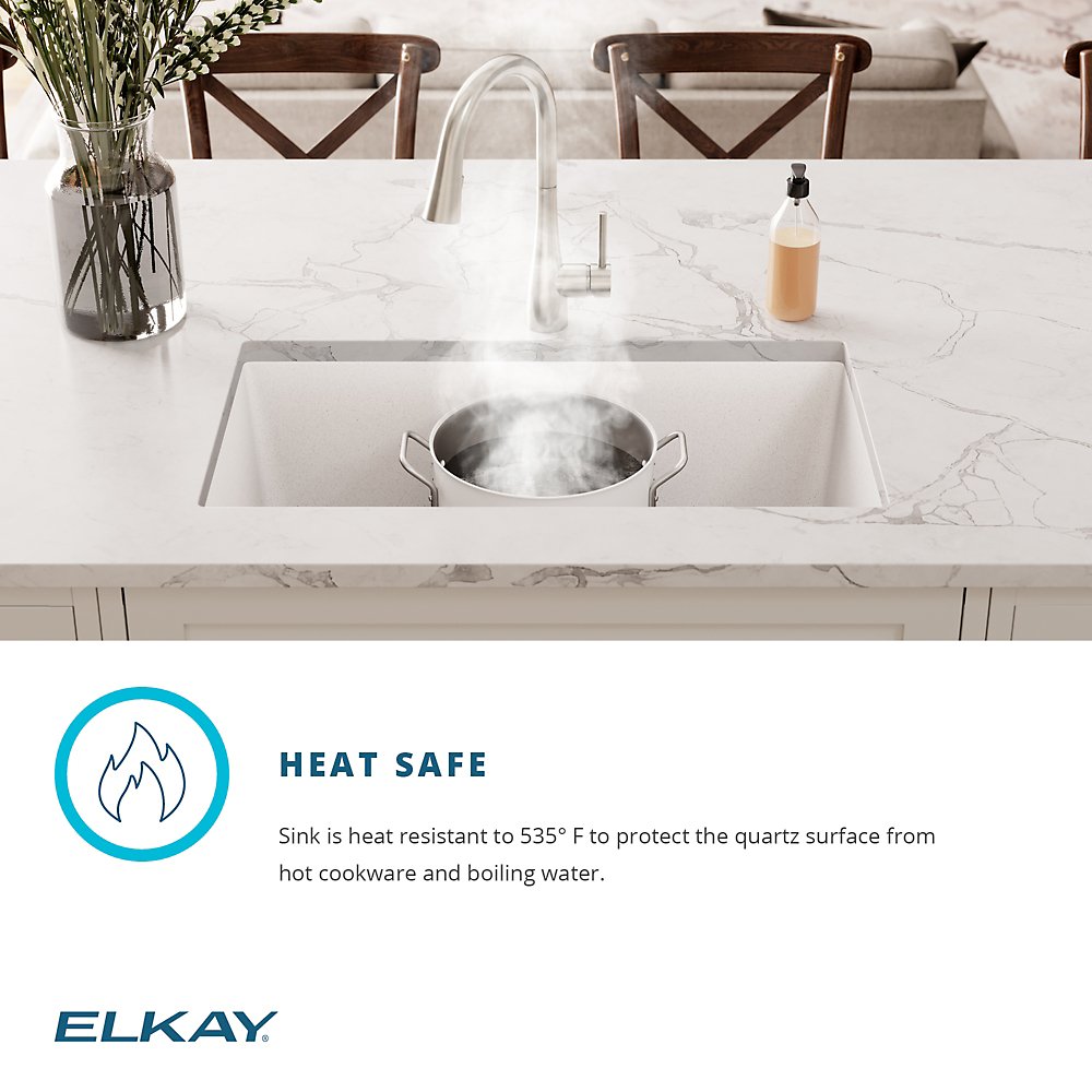Elkay Quartz Classic 25" x 22" x 9-1/2" Single Bowl Drop-in Sink