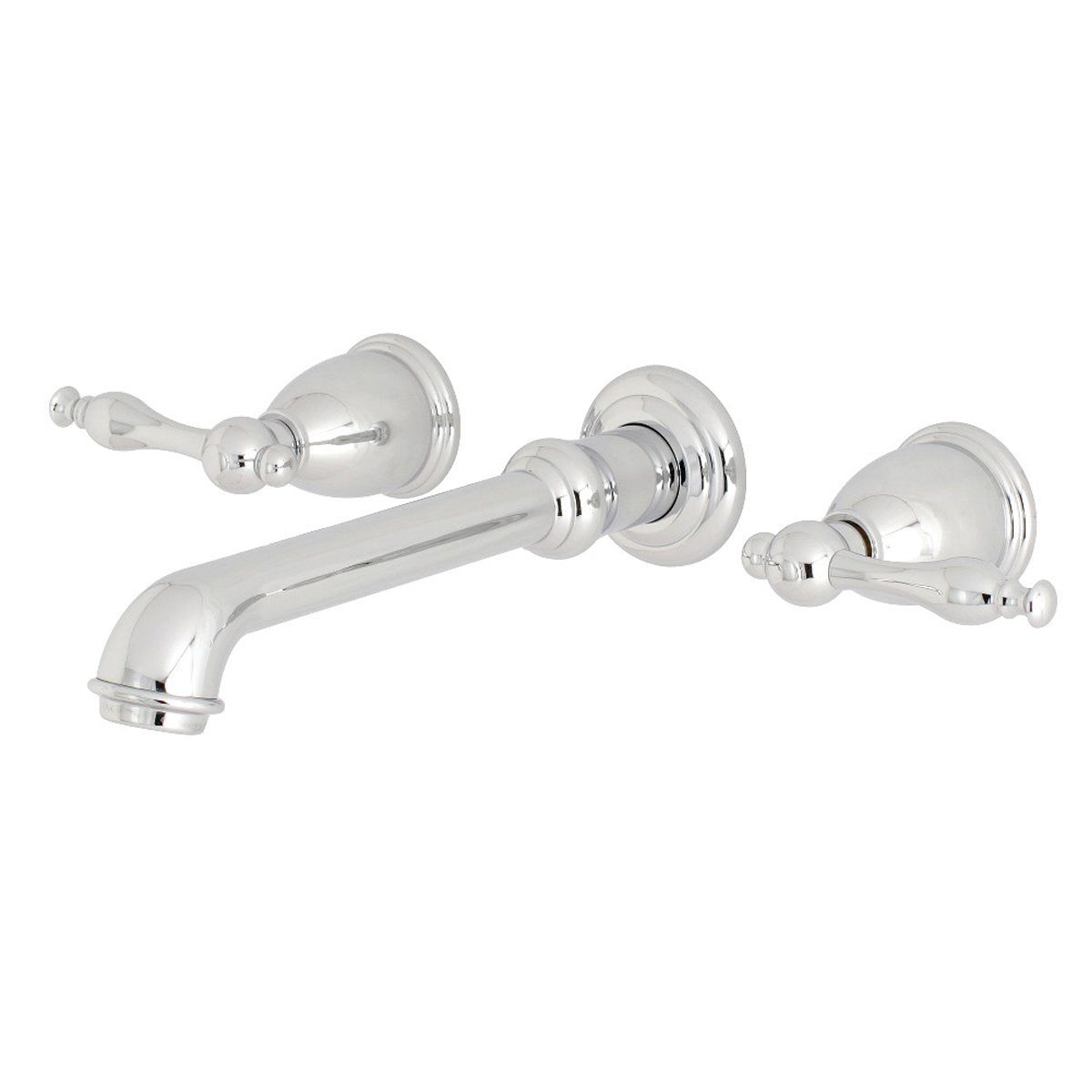 Kingston Brass Naples Two-Handle Wall Mount Bathroom Faucet