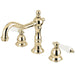 Kingston Brass Vintage Deck Mount 8 to 16-Inch 3-Hole Widespread Bathroom Faucet-DirectSinks