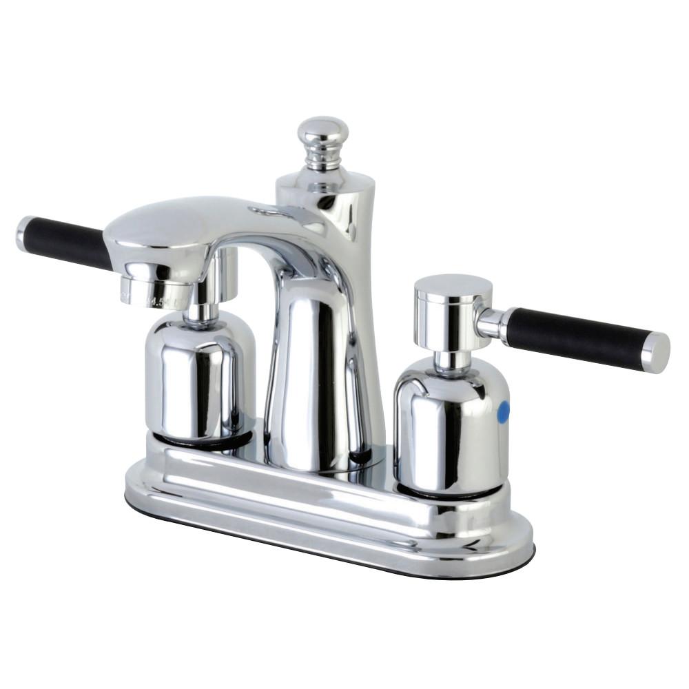Kingston Brass Kaiser 4-Inch Centerset Lever-Handle Bathroom Faucet