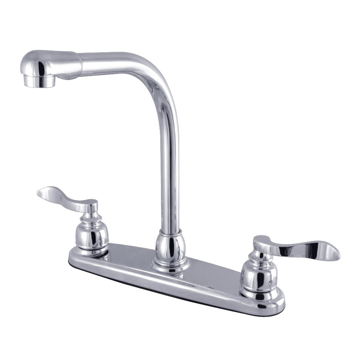 Kingston Brass FB751NFL 8-Inch Center High-Arch Kitchen Faucet in Polished Chrome