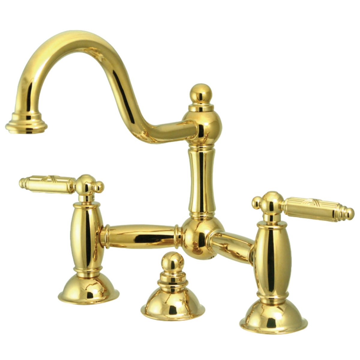 Kingston Brass Restoration 2-Handle Bathroom Bridge Faucet