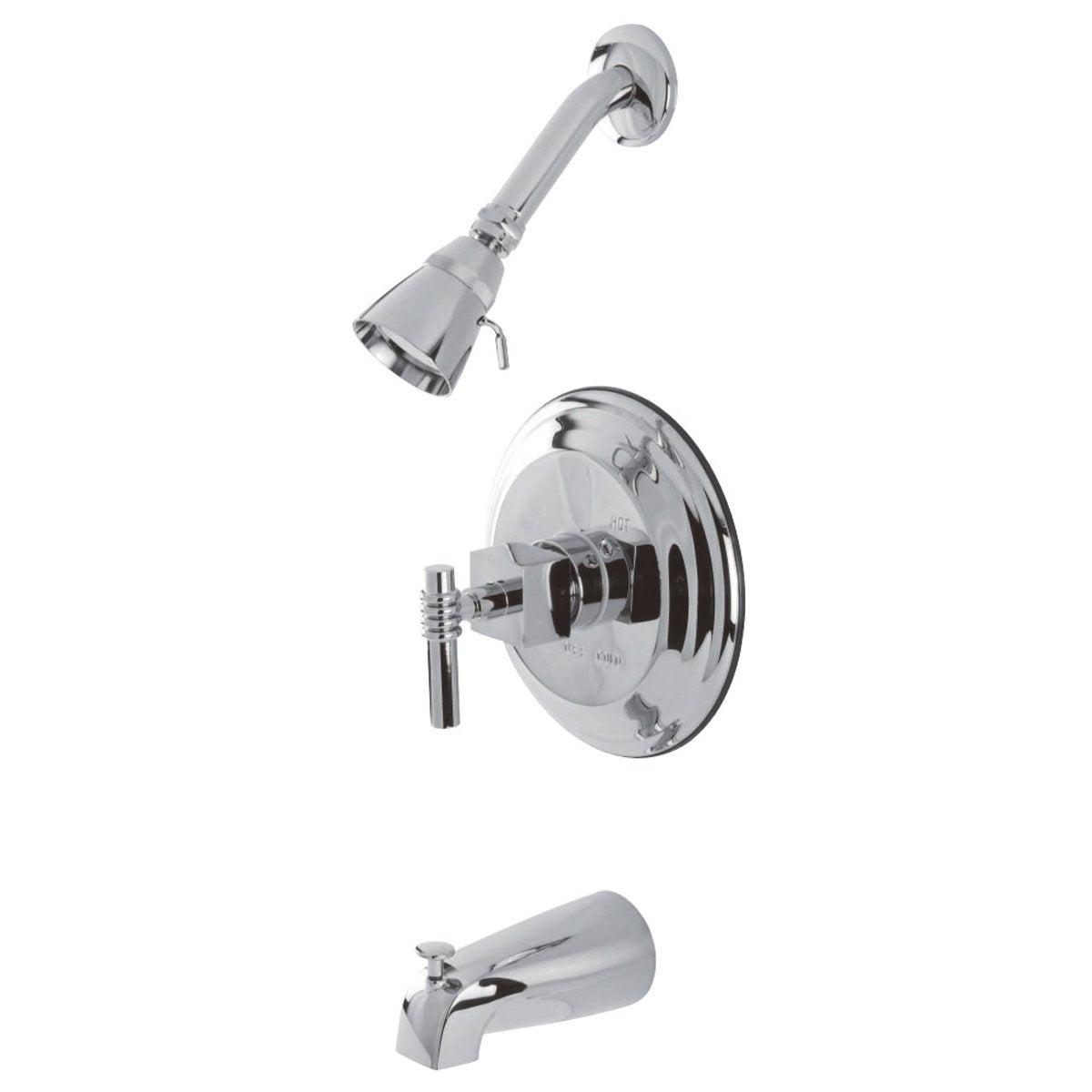 Kingston Brass Milano Wall Mount Tub and Shower Faucet