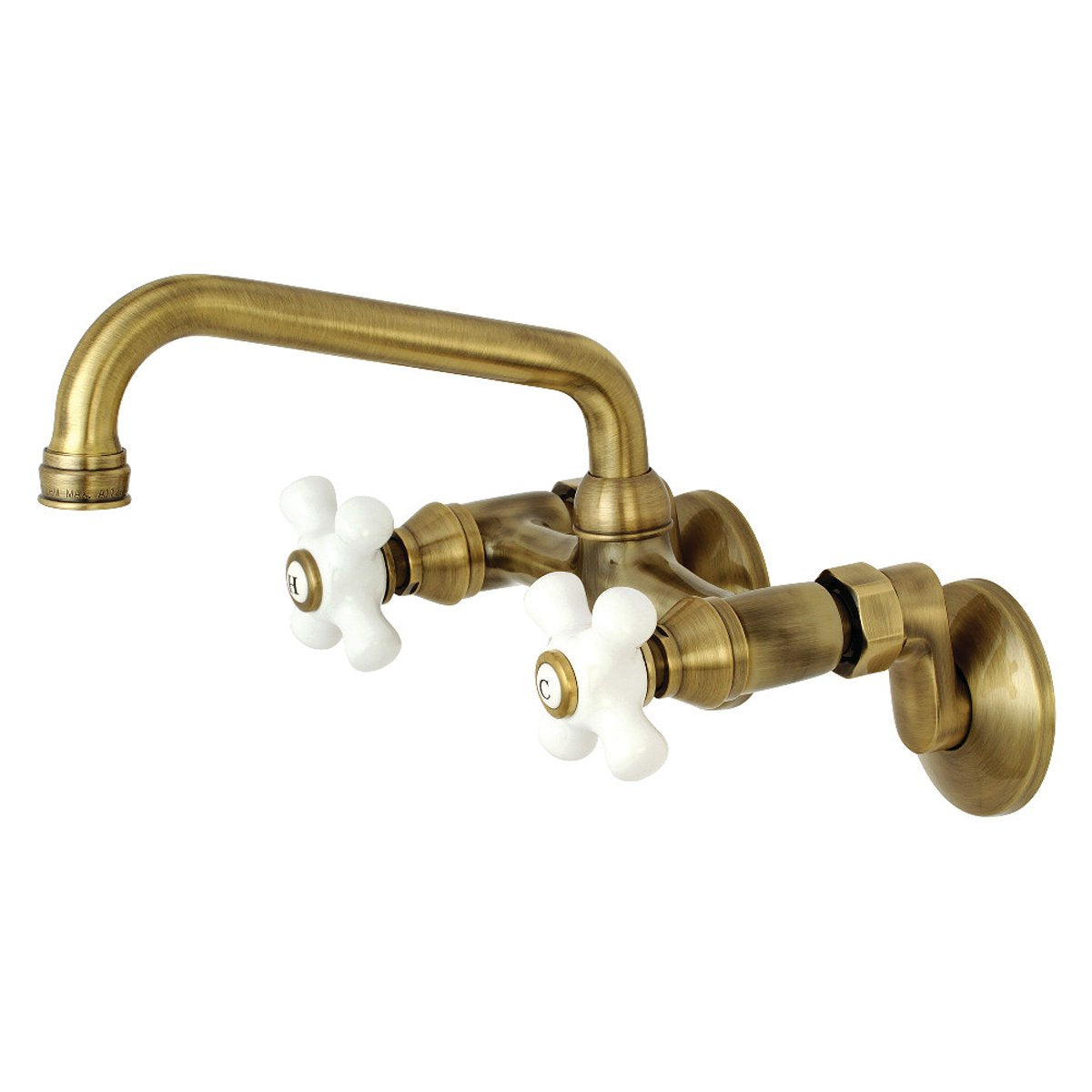 Kingston Brass 2-Handle 2-Hole Wall Mount Kitchen Faucet