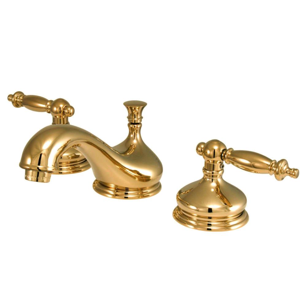 Kingston Brass Heritage Deck Mount 8-Inch Widespread 3-Hole Bathroom Faucet