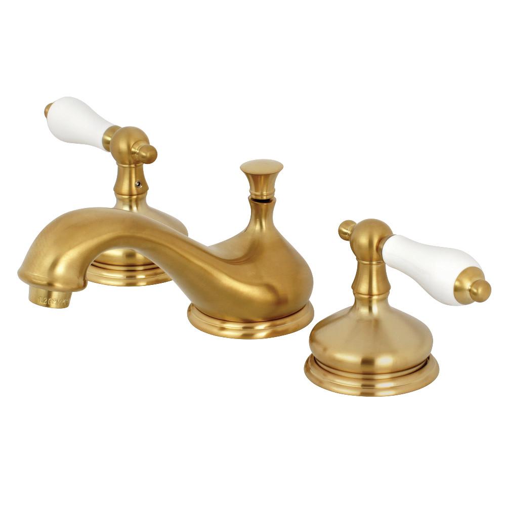 Kingston Brass Heritage 8" Widespread Deck Mount Bathroom Faucet