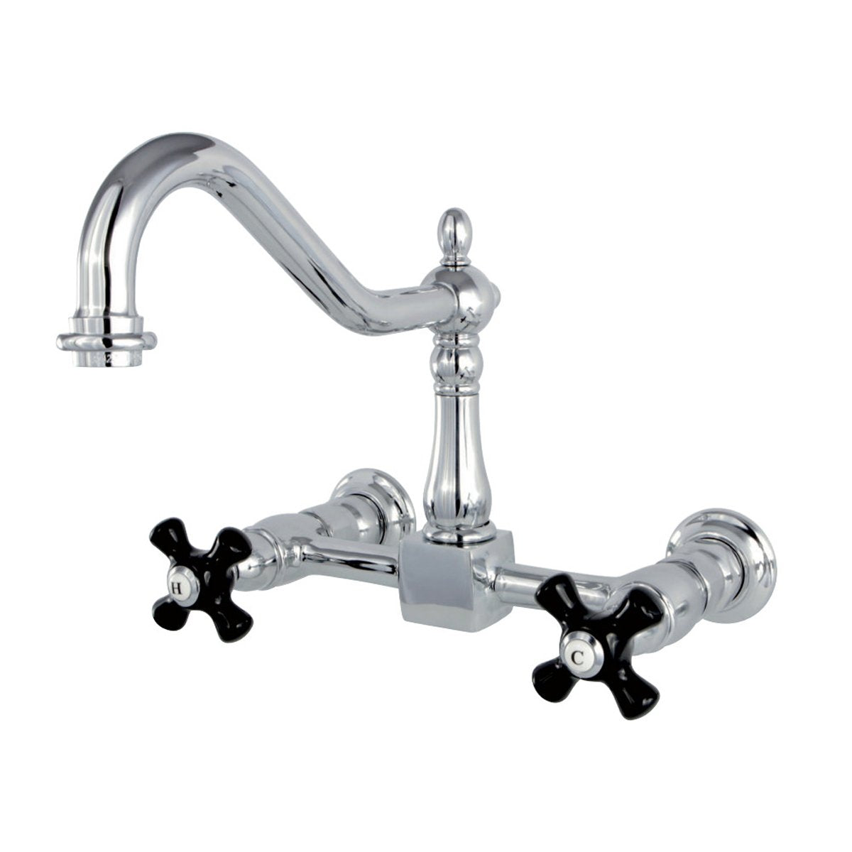 Kingston Brass Duchess 8-Inch Centerset Wall Mount 2-Hole Kitchen Faucet