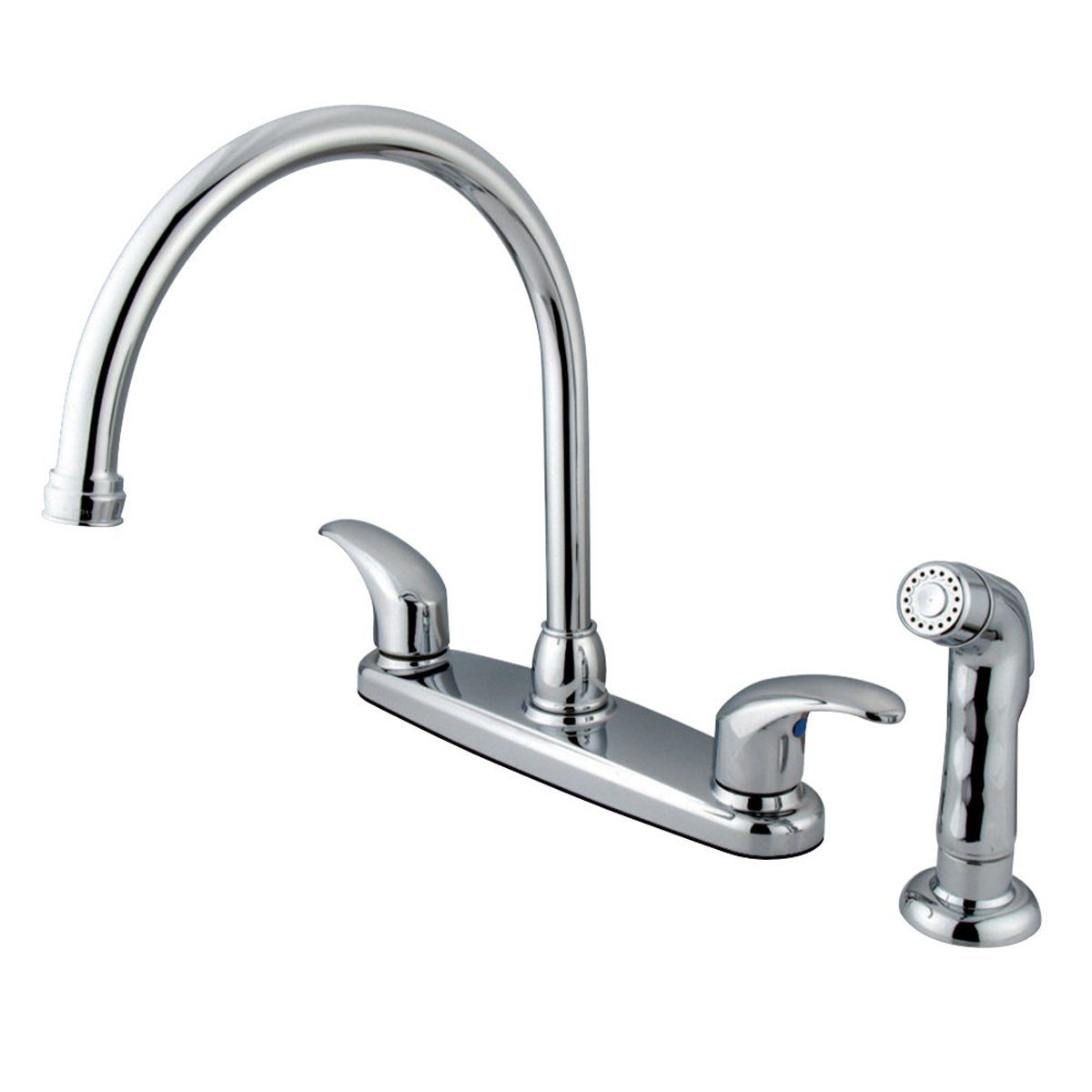 Kingston Brass 8-Inch Centerset 4-Hole Kitchen Faucet-DirectSinks