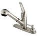 Kingston Brass Deck Mount Pull-Out Kitchen Faucet-DirectSinks