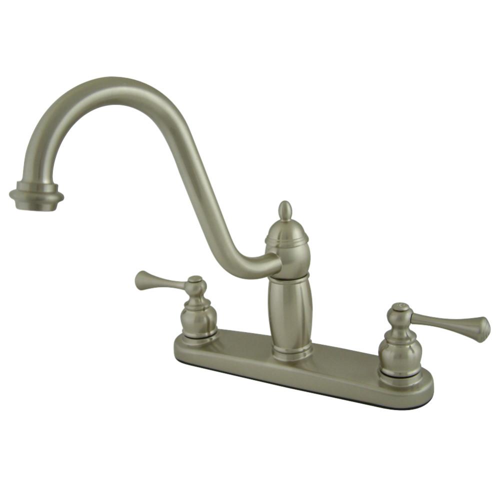 Kingston Brass Heritage Deck Mount Centerset Kitchen Faucet