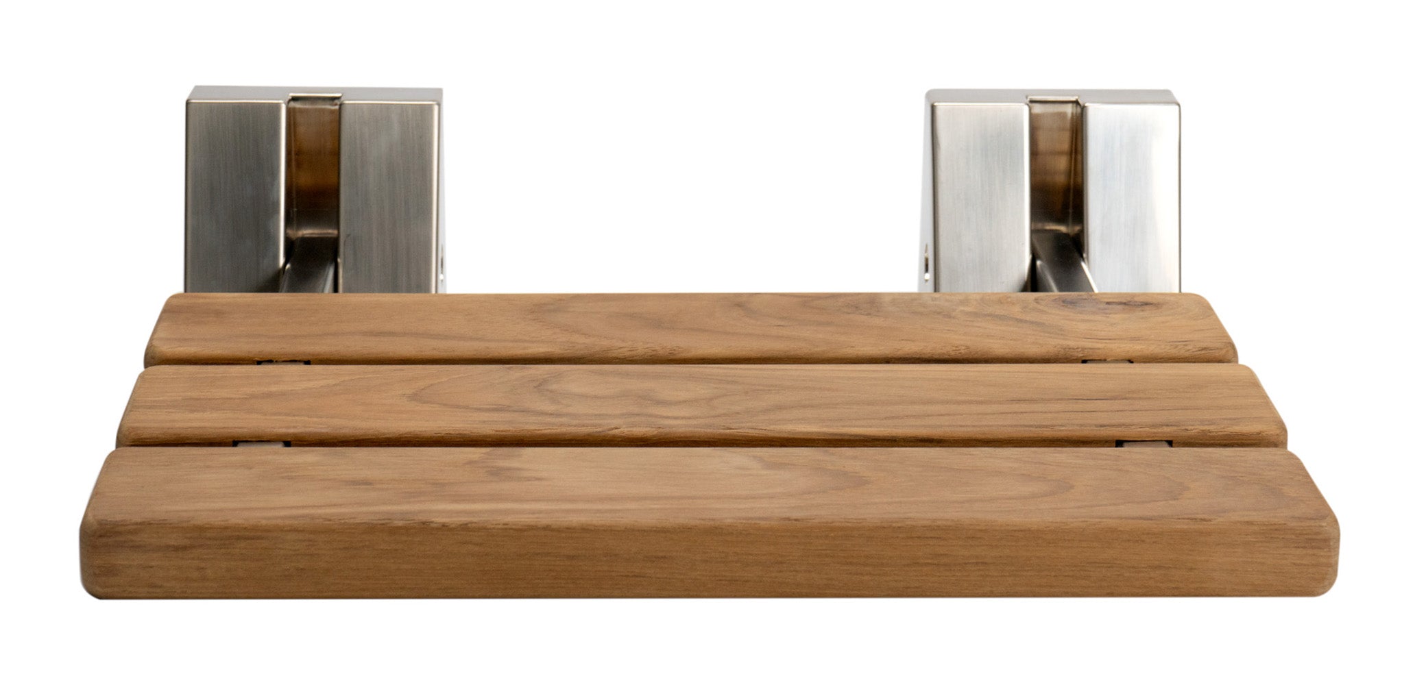 Alfi Brand 16" Folding Teak Wood Rectangle Shower Seat Bench-DirectSinks